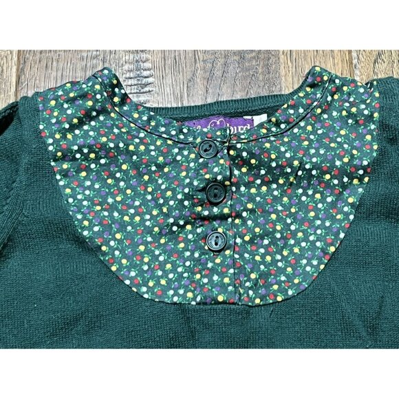 Little Bird By Jools Green Floral Cardigan 12-18 - Picture 2 of 7